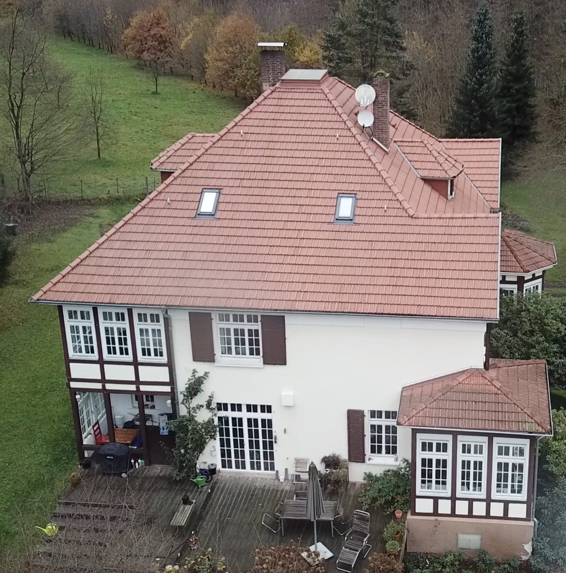 Luftaufnahme Salzhaus mit Remise