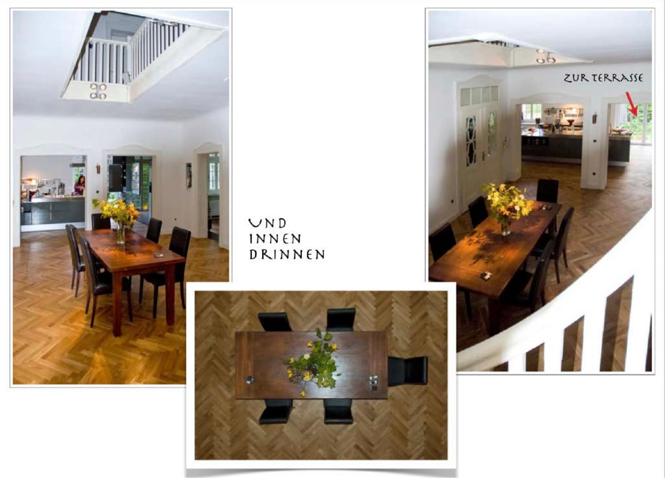 Essbereich mit Blick in die Küche