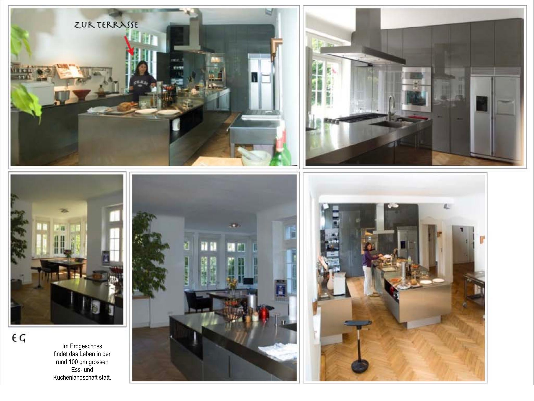 100 m² Wohnküche — Kücheninsel